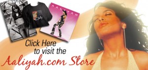 Banner Promoting the Aaliyah.com Store from the MySpace Page    