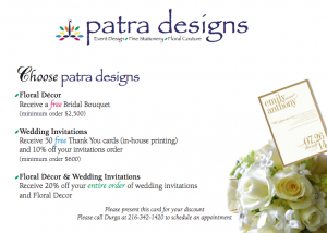 Patra Designs Promotional Postcard  